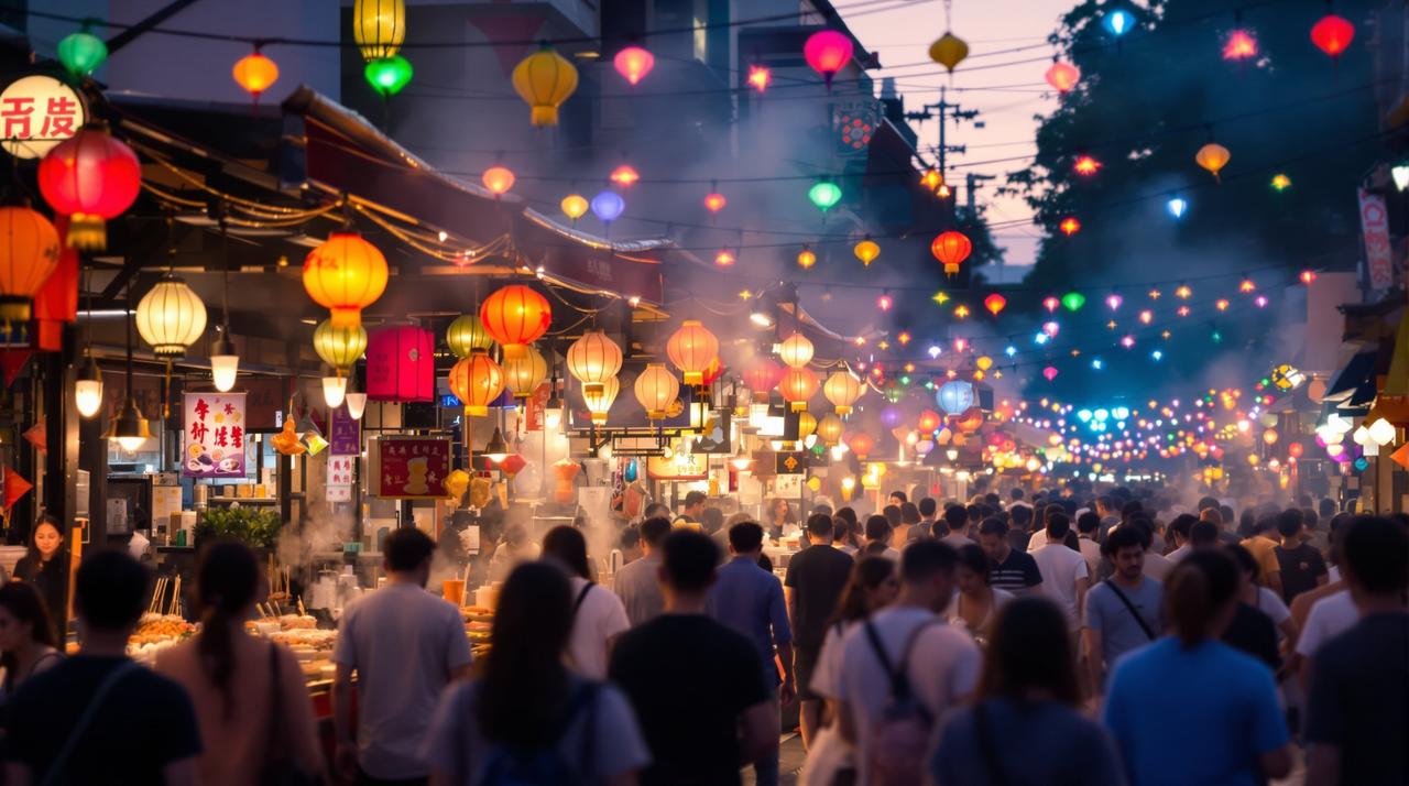 伦理影院 - 夜市灯火初上时